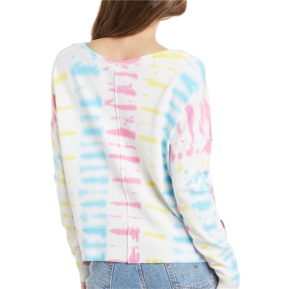 Central Park West Wisteria Multi Coloured Tie Dyed Sweater XS - Picture 2 of 13